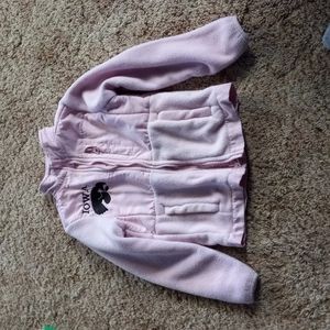 Girls pink fleece Iowa Hawkeye Jacket